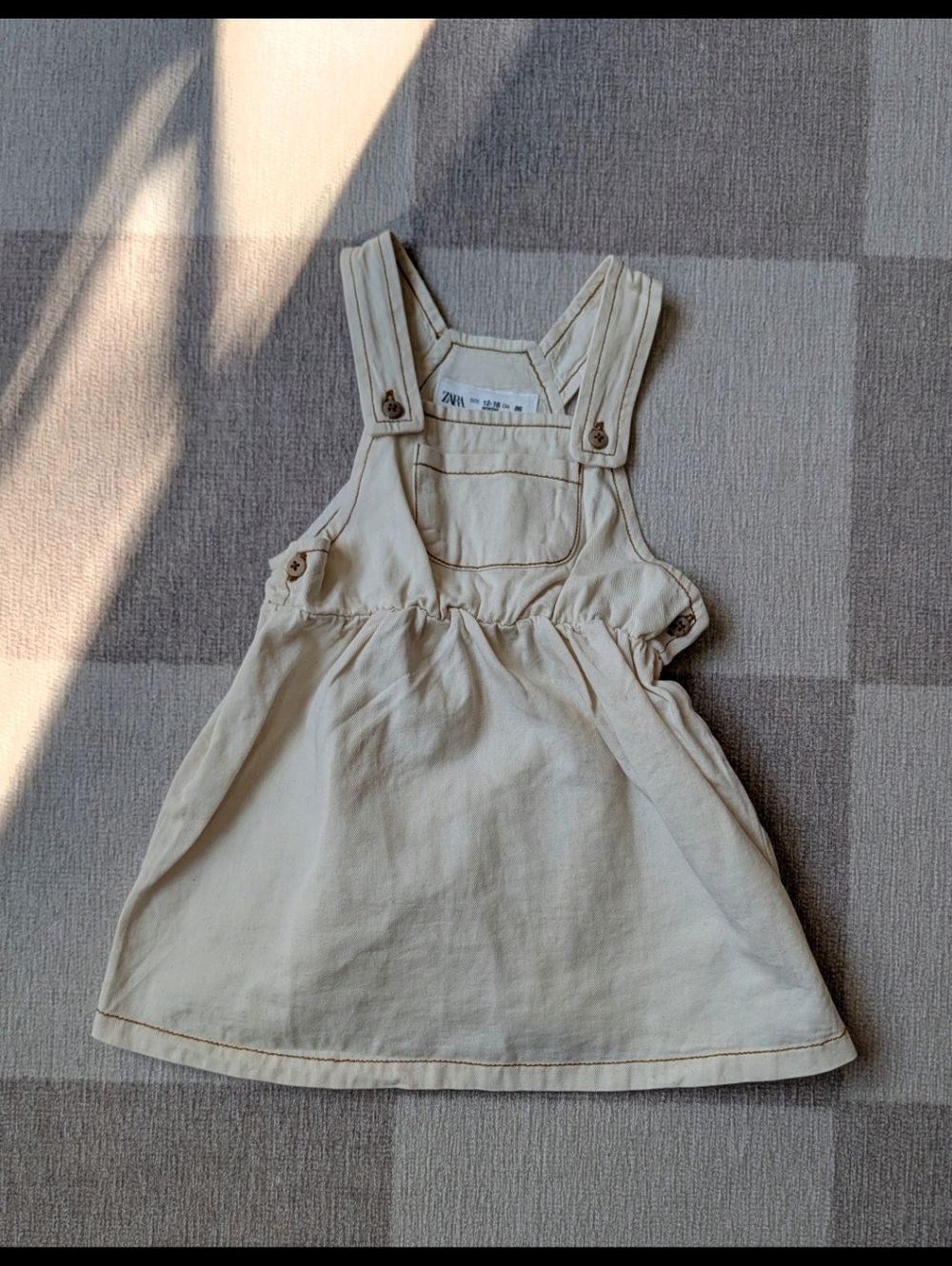Zara Overall Dress - 12-18 Months